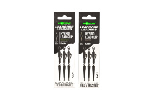 Korda Ready Tied Hybrid Lead Clip Leadcore Leaders